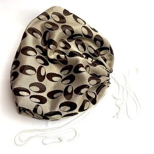 Modella Travel Drawstring Dust bag  Brown 14.5" W x 9.5" H x 4.5" D